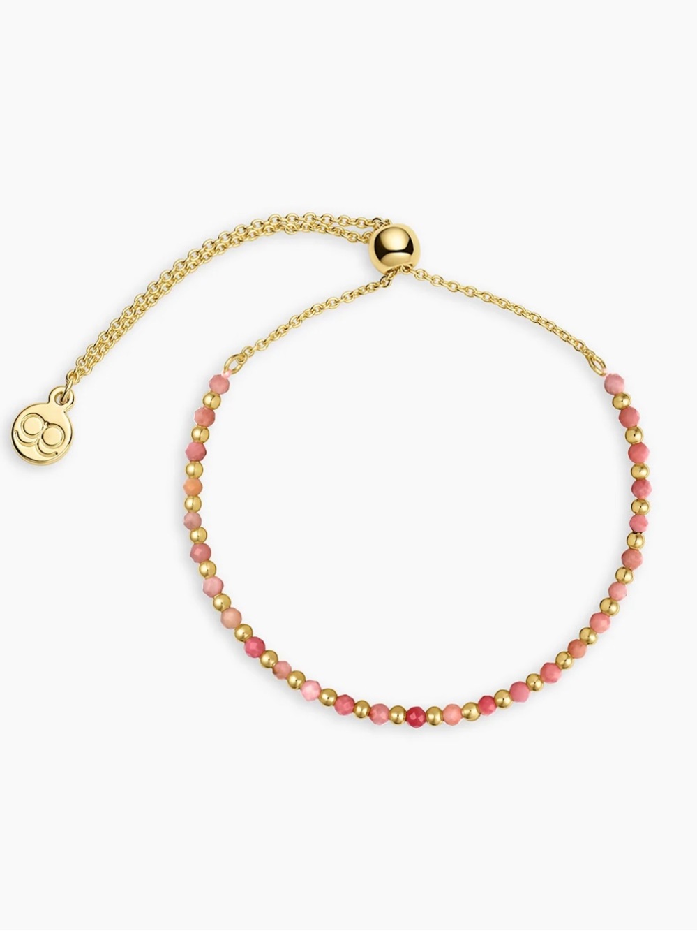 Gorjana Rodochrosite and Gold Bead Bracelet